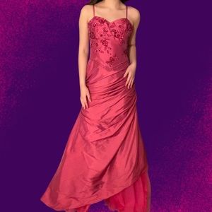 Pink Full Length Formal Dress